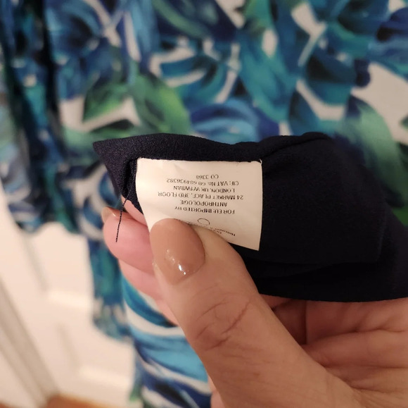 -Chloe oliver blue floral dress balloon sleeves brunch mature sz xl - Picture 2 of 7